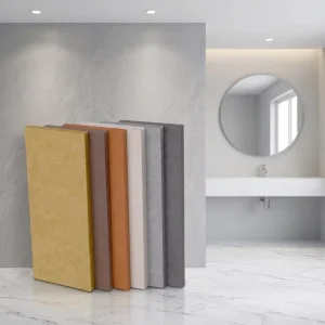 Lightweight Fiber Cement Vertical Joint Sheet Multi Perforated Fireproof Groove Space Depth Interior Exterior Cladding Kitchen