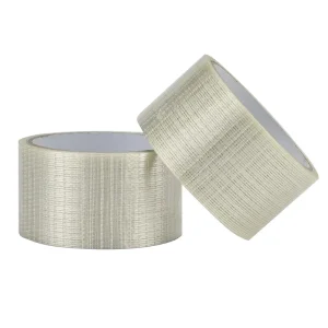 Manufacturer’s Heavy Duty Fiberglass Filament Tape Cross Weave Design with Strong Adhesive for Carton Sealing