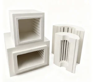 Max 1700c Ceramic Fiber Furnace Liner Heating Module Box or Tube Type Heating Furnace Chamber With Heating element for Furnace