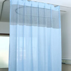 Medical Fireproof Net Mesh Partition Curtain Anti Bacterial Hospital Curtains