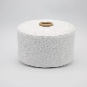 Melange Yarn Bleached White Cotton Blend 10 1 12 1 16 1 20 1 24 1 30 1 for Knitting Weaving Recycled Feature