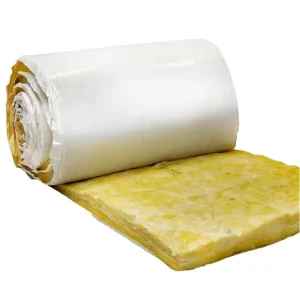 Metal Building Insulation Roof Fibra De Vidrio 50MM 100mm 200mm Glass Wool Blanket with Aluminum Foil Faced
