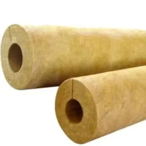 Mineral Wool Pipe Insulation High Temp HVAC and Hot Water Line Wrap