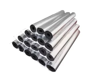 Modern Design B1 Level Aluminum foil Self adhesive Rubber plastic Insulation Pipe for Central air Conditioning and Solar Energy