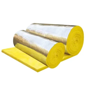 Modern Fiberglass Wool Roll Insulation Blanket with Clad Aluminium Foil 48kg M3 Density Custom Thickness 3 Year Warranty