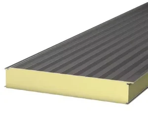 Modern Insulation Board with 75mm PU Polyurethane Foam Core Factory Direct Sandwich Panels for Wall Roof Warehouse