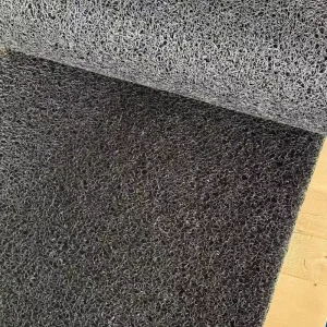 Modern PVC Flame Retardant Waterproof Non Slip Eco Friendly Thick 8 15mm Solid Color Machine Made Rug Mat for Home Office