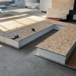 Modular House Heat Insulation SIP Panel Fiber Cement Facing For Villa Use