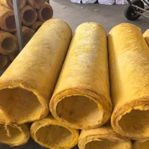 Moisture Proof Insulated Glass Wool Steam Tubes Fiberglass Insulation Pipe for Outdoor Use Heat and Cold Insulation Pipes