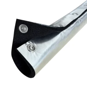 Molten Splash Protection 1000C Heat Insulation Cable Protection Wire Serving Sleeve with Button