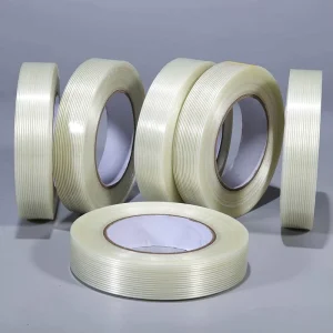 Mono Filament Strapping Tape Heavy Duty Waterproof Tape Fiber Reinforced Packing Tape for Sealing Binding Fixing