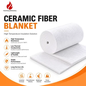 Needled Ceramic Fiber Blanket Refractory Insulation Blanket for High Temperature Equipment