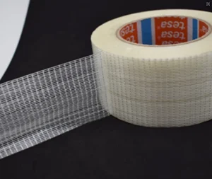 New Waterproof Heat Resistant Tape Transparent Office Paper Tape Wide Band Sealing White Fiber Single Sided Adhesive