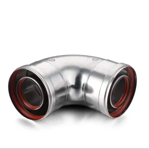 Ningbo Manufacturer’s Electric Coaxial Flue Pipe 90 Degree Elbow Flue Kit Stainless Steel Material 1000W Graphic Design