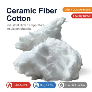 Non asbestos Heat Resistant Aluminum Silicate Ceramic Fiber White Cotton for Spray Insulation Application