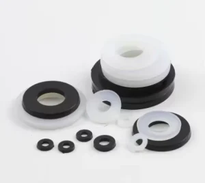 Nylon Flat Gasket Black and White Plastic Flat Gasket Gasket Ring Sealing Gasket for Various Applications