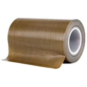 PTFE Fiberglass Cloth Adhesive Tape High Temperature Resistant Silicone Adhesive Custom Size Brown ESD