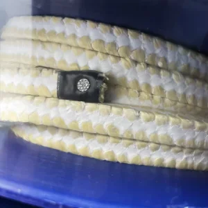 PTFE Packing With Oil Self Lubricating Pump Valve Seal Braided Gasket Rope Heat Resistant Polytetrafluoroethylene Sealing Rope