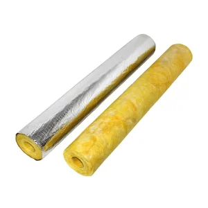 Piping System Heat Insulation 64kg/m3 Thick 2” Water Pipe Insulation FSK Fiber Glass Wool Pipe Insulation