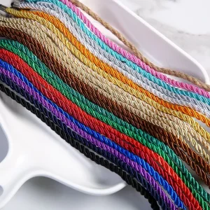 Polyester Cotton Braid Twisted Handle Rope String Laces Packaging Rope