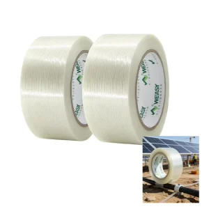 Precision Fixing Single sided Fiberglass Striped Tape for Small Hardware Component Binding