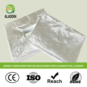 Premium Energy Saving Thermal Insulated Ceramic Fiber Blanket with Aluminum Foil Cladding for Metal Smelting Equipment
