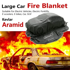 Premium Fire Blanket Car Compliant TEST REPORT For Vehicles Emergency Aramid Fire Blankets Without Fiberglass Custom Factory