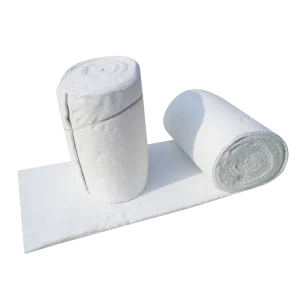 Pure White AL2O3+SIO2 Ceramic Fiber Products 610mm 1220mm 128kg m3 20mm Ceramic Fiber Insulation Blanket Roll
