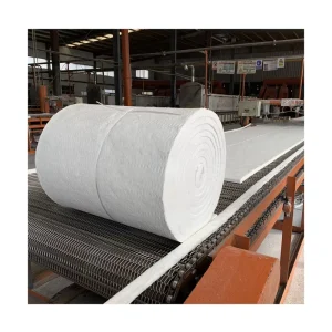 Pure White Ceramic Fibre Blanket Thermal Insulation for Industrial Furnaces 1050C Working Temperature CE Certified