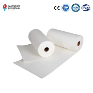 Pure White Heat Resistant Aluminum Silicate Ceramic Fiber Paper Thermal Insulation 1050C Fireproof Sheet for Kiln Lining Motor