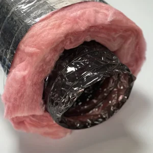 R6 R8 Insulated Flexible Air Duct Hose Fiberglass Aluminum Foil Insulated Flexible Duct