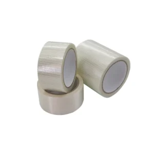 Reinforced Strapping Self Adhesive Cross Weave Bidirectional Straight Gass Fiber Tape Fiberglass Filament Tape