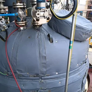 Removable Fiberglass Sleeve Glass Fiber Silicone Jacket Thermal Insulation for Reaction Vessels Applied in the Chemical Industry