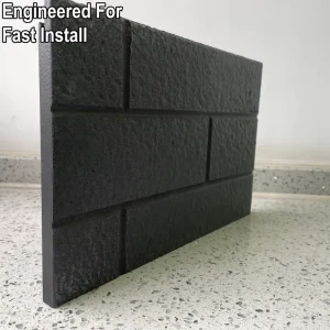 Retro Designed Building Facade Exterior Wall Cladding Brick Texture Pre coated Fiber Cement Panels
