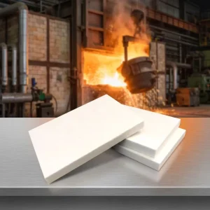 Rigid Ceramic Fiber Insulation Board 1430°C with Precise Dimensions 900x600mm Low Shrinkage Excellent Thermal Shock Resistance