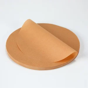 Round Baking Sheet air Fryer Paper Liner White and Brown Refrigerated Food Separator Paper