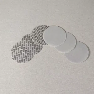 Round Sealing Packaging Cover Gasket White Color Pressure Sensitive Gasket