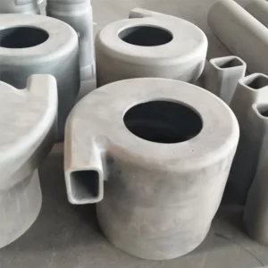 SIC Ceramic Pipe Liner Sleeve Silicon Carbide Lining Tube Ceramic Lined Cyclone Pipe