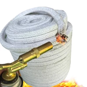 SS304 SS310 Reinforced Ceramic Fiber Round Rope for Oven Refractory Use 1050C