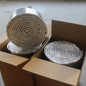 SUNTHERM Ceramic Fiber Blanket HP Grade Al2O3 46% High Pure Refractory Application 1050C Working Temperature Aluminum Foil