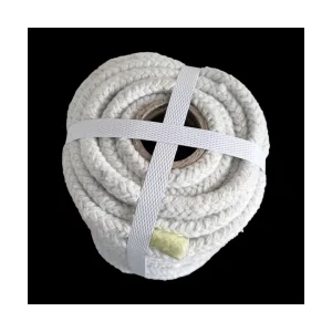 SUNTHERM Refractory Ceramic Fiber Rope Steel Wire Reinforcement Al2O3 SiO2 Chemical Composition 3 90mm Thickness for