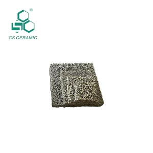 Silicon Carbide Porous Reticulated Ceramic Foam Filter Slice With Stock