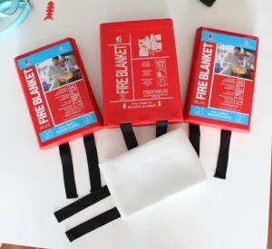 Silicone Coated 100% Fiberglass Fire Blanket Water Proof Fire Blanket