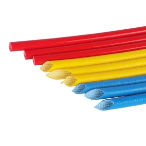 Silicone Glass Fibre Sleeve Silicone Coated Braided Fiberglass Sleeve