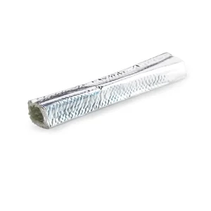Silver Fire Protection Sleeve Heat Radiant Sleeve ECAFR Aluminium Heat Reflect Fiberglass Sleeving