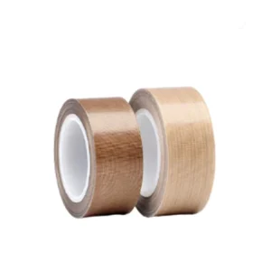 Single Sided Heat Resistant Silicone PTFE Tape 15mm Brown Pressure Sensitive Masking Adhesive 10m Bag Sealing