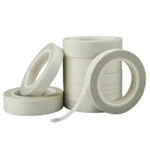 Single Sided Jumbo Roll White Heat Resistant Acrylic Pressure Sensitive Hot Melt Type Glass Cloth Masking Tape