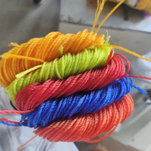 Soft High Strength Durable 5 Color 1kg Bundle Flexible 380D/12ply and 380D/36ply Twisted Marine Fishing Rope