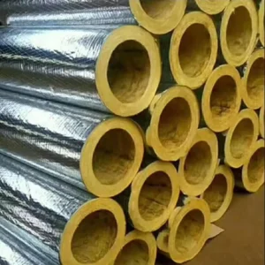 Square Air Conditioning Cooler Fiberglass Pipe Insulation Heat Insulation Eco Friendly Fire Resistant Soundproofing Material 60