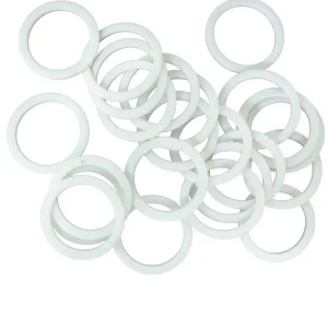Standard Sealed White PTFE Gasket O Ring Flat Washer Seal for Air Compressors and Pumps -60C to +220C Temperature Range